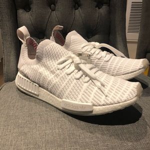 Adidas NMD R1 STLT Primeknit White - New - Size 13